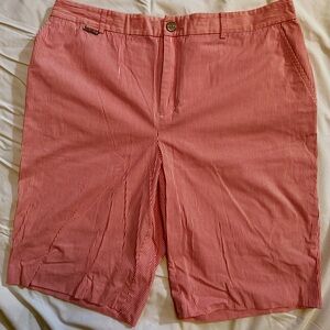 Lauren Ralph Lauren Red & White Striped Women's Bermudas